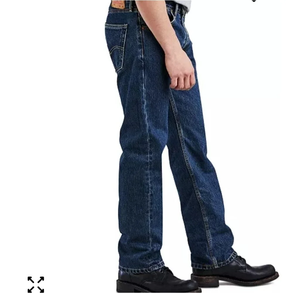Men's Levis 505 Classic Blue Denim Jeans 38x30